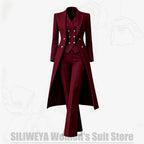 Women's Tailored Two-Piece Blazer and Pants Suit