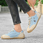 Women's Handmade Leather Casual Shoes British Style Retro Sneakers