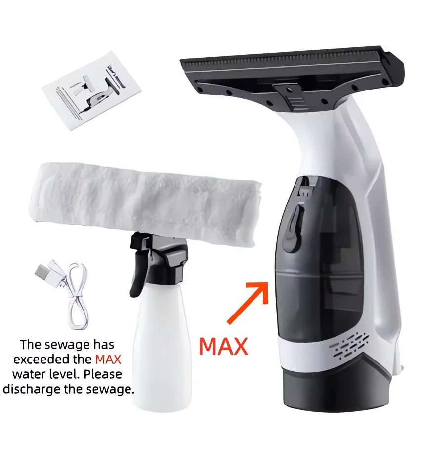 Cordless Electric Window Cleaner Machine with Squeegee