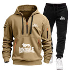 Men's Casual Hooded Sweatshirt and Sports Pants Tracksuit Set