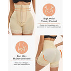 High Waist Butt Enhancer Control Panties with Hook Closure