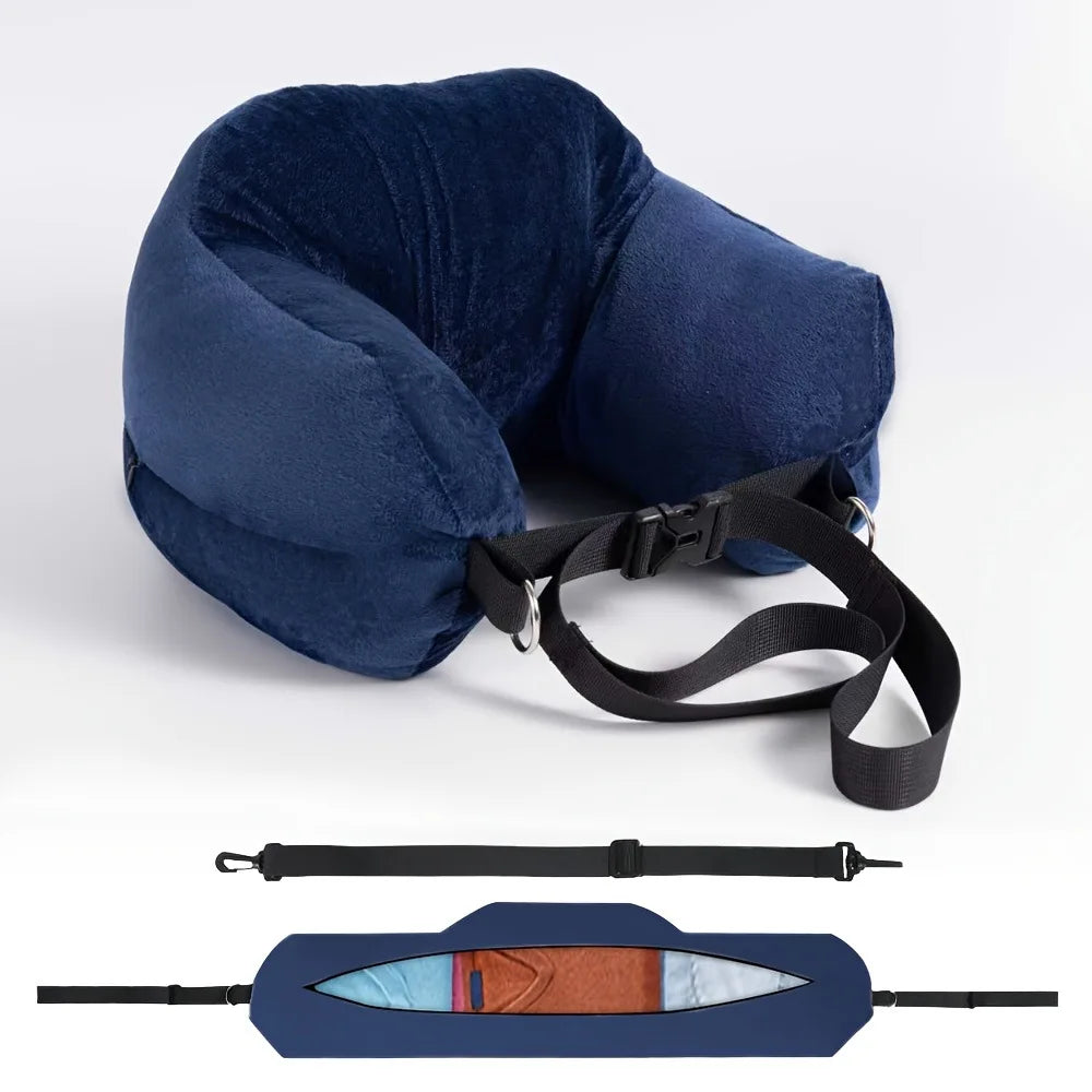 G3424 U-Shaped Travel Neck Pillow Washable Polyester Support