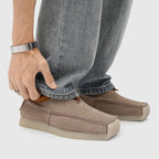 Men's Square Toe Suede Slip-On Casual Loafers