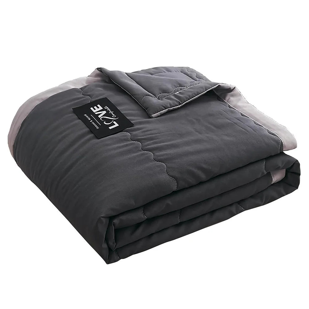 Double Sided Cooling Blanket and Breathable Cotton Quilt