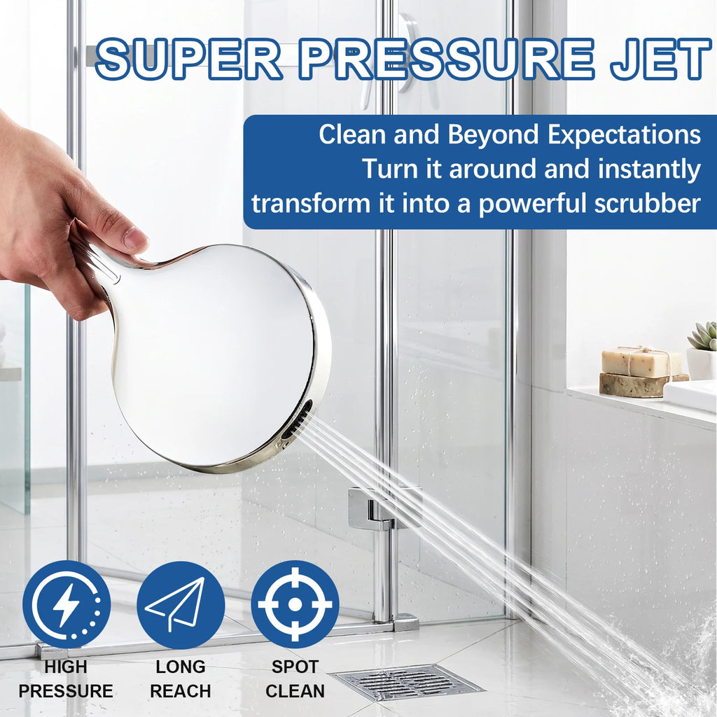 Stainless Steel Rain Shower Head and Handheld Spray Combo