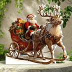 Bohemian Christmas Flat Acrylic Plaque and Desktop Tabletop Ornament