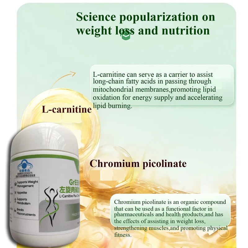 L-Carnitine Chromium Weight Loss Capsules 60 Count