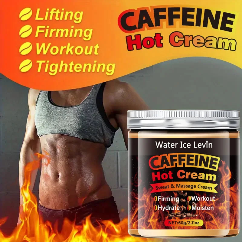 Unisex Caffeine Thermal Firming Massage Body Cream 2.1 oz