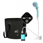 Portable Camping Shower with Rechargeable 6000mAh Pump and 5.3 Gallon Bag