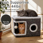 Foldable Indoor Cat House and Cave Condo Pet Bed
