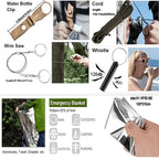 142-Piece Emergency Survival Kit with MOLLE Pocket Pouch