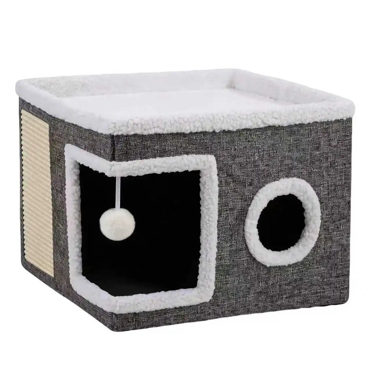 Foldable Indoor Cat House and Cave Condo Pet Bed