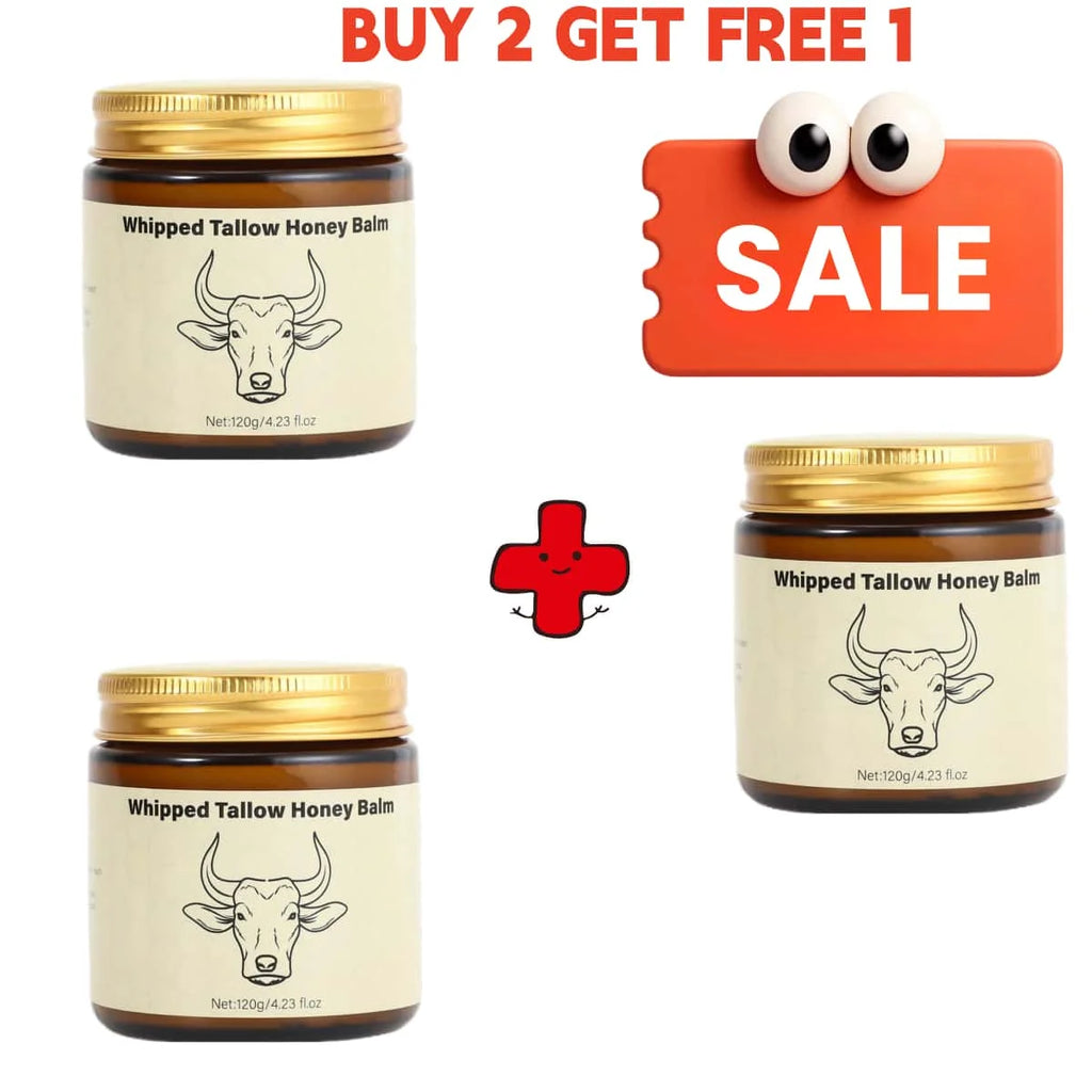 Unisex Beef Tallow & Honey Deep Hydration Moisturizing Face Cream 4.2 oz