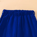 Girls' Long Sleeve Shirt Wide Leg Pants Two-Piece Set CF7037
