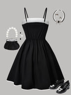 Girls' Bow Summer Dress B1180