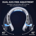 Portable Bladeless Hanging Neck Fan with LED Digital Display