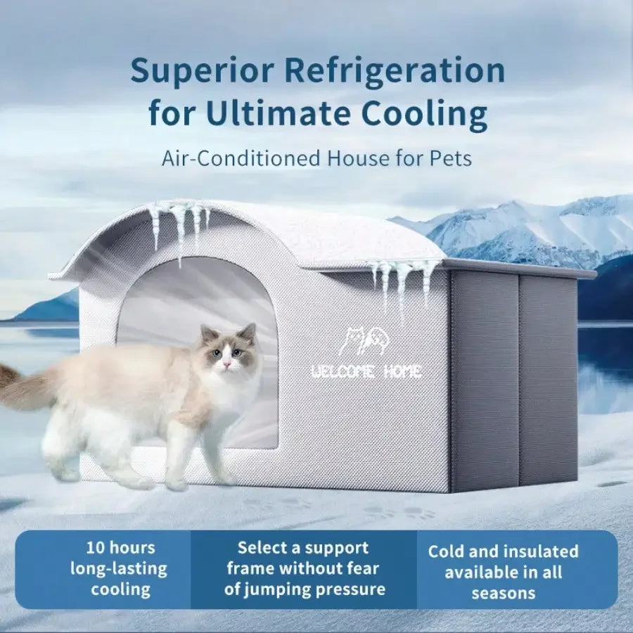 Pet Cooling Ice House Bed Four Seasons Summer Nest for Cats and Dogs
