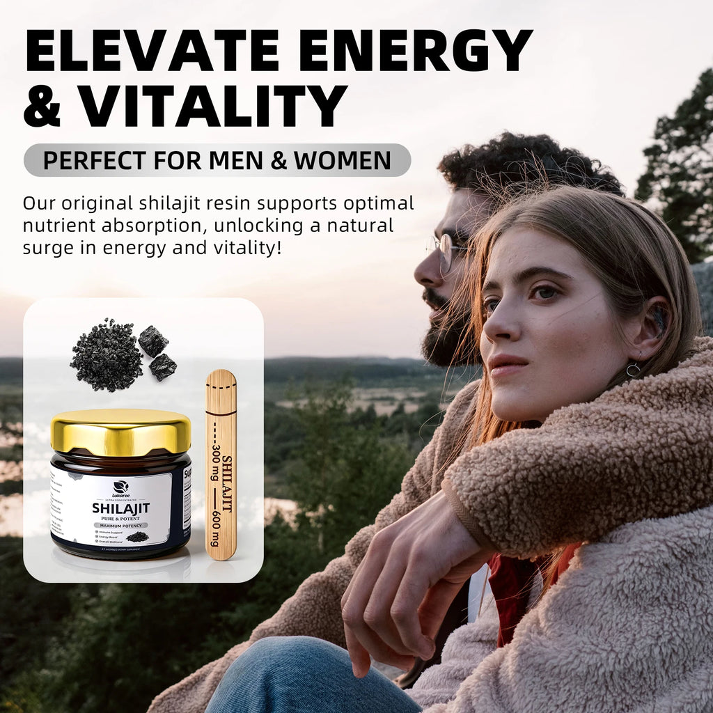 Pure Himalayan Shilajit Resin Fulvic Acid Trace Minerals 2.1 oz