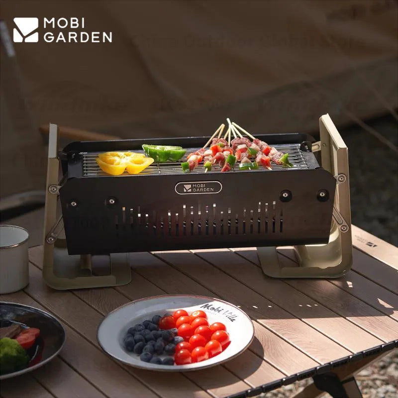 Desktop Barbecue Stove and Carbon Steel Portable Camping BBQ Grill