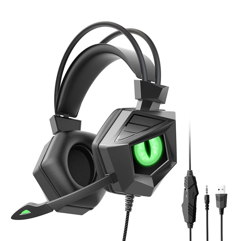 Over-Ear Wired Stereo Bass Gaming Headset with Microphone SY-15