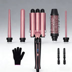 Multifunctional Hair Curler and Straightener Waver Styling Tool Set