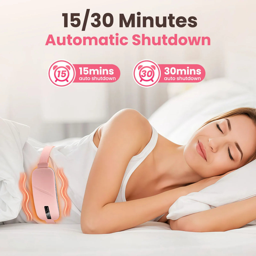 Menstrual Heating Pad with Vibration Massage and Smart Timer