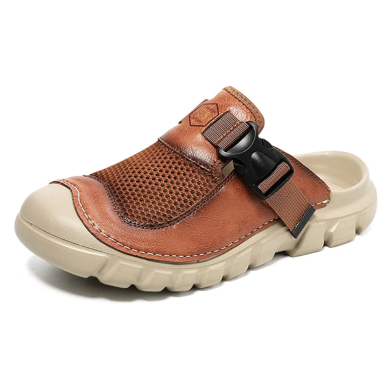 Men's Casual Mesh Sandals Anti-Slip Breathable Water Beach Shoes