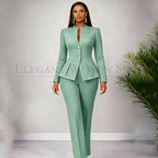 Men's Tailored Two-Piece Blazer and Pants Suit