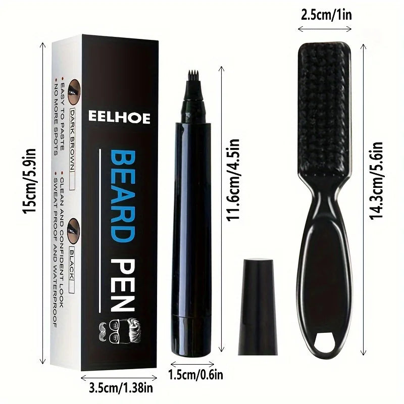 Men's Waterproof Beard Filling Pen Shaping Kit