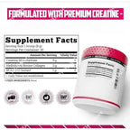 Creatine Monohydrate Hydrolyzed Collagen Powder Muscle Recovery Supplement 8.5 oz