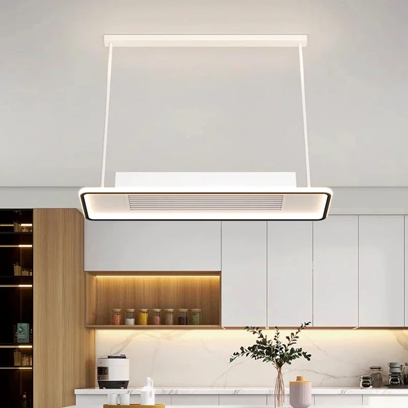 Modern Minimalist LED Ceiling Fan Light with Remote Control