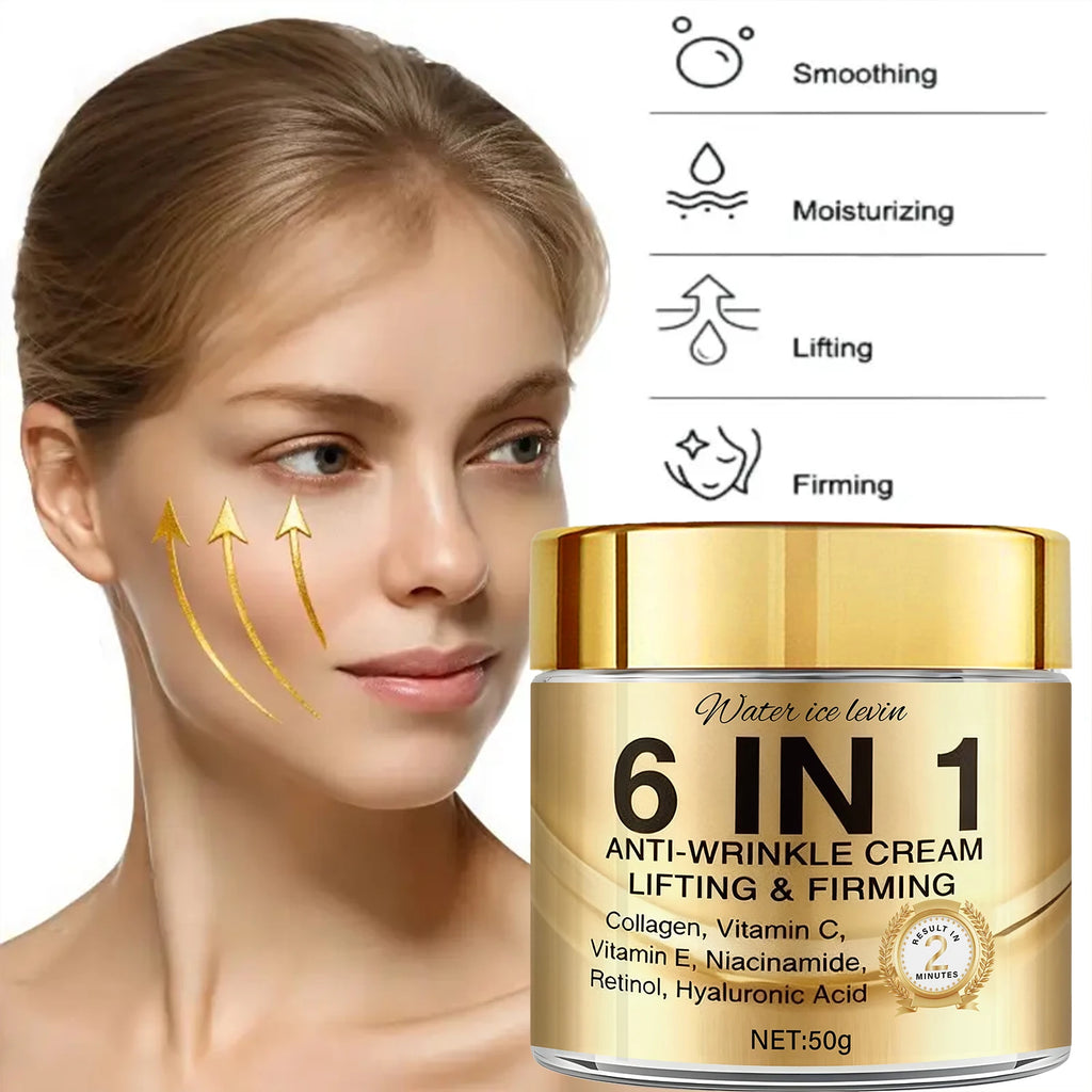 Unisex 6-in-1 Collagen Retinol Firming Anti-Wrinkle Face Cream WA-03-1185 1.8 oz