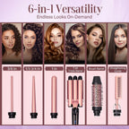 Multifunctional Hair Curler and Straightener Waver Styling Tool Set