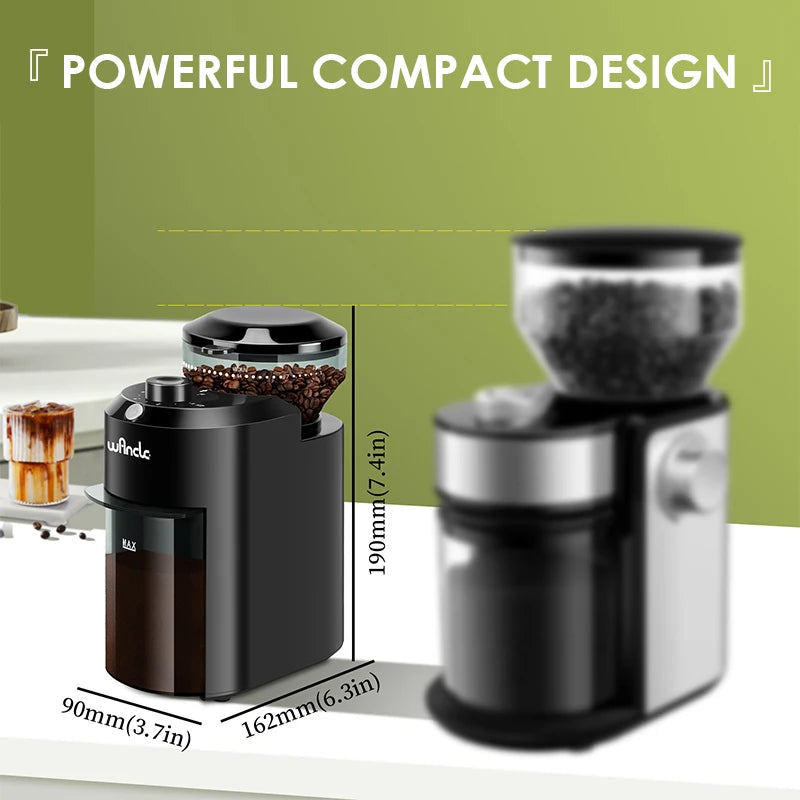 Electric Burr Coffee Grinder with 28 Precise Settings 200W CBG-8000