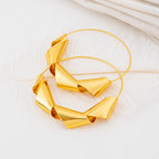 Luxury Gold Plated Dubai Jewelry Set For Women African Copper Twist Bold Design Earrings Necklace Bracelet Quality Jewelry Gift