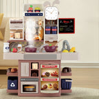 Kids Simulation Kitchen Counter Light Spray Playset Toy Set