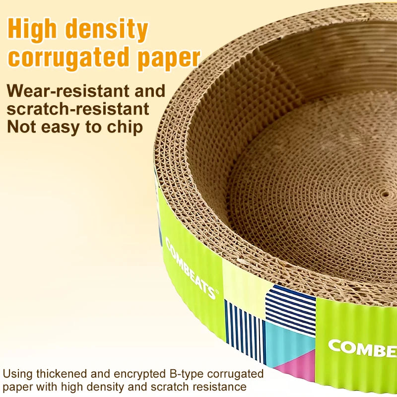 Multifunctional Corrugated Cat Scratching Board Nest and Claw Toy