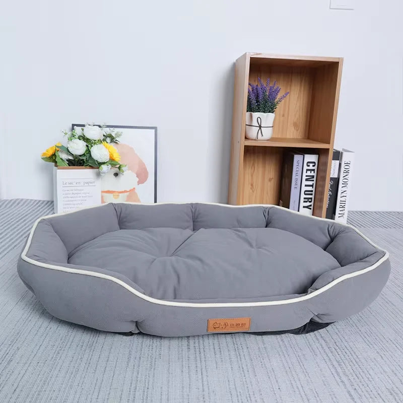 Corduroy Dog Sofa Bed Large Winter Warm Cushion for Cats and Dogs