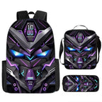 Kids' Fashion Oxford 3D Print School Backpack Set