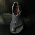 Women's Retro PU Leather Peep Toe Flat Sandals
