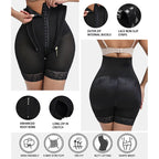 High Waist Butt Enhancer Control Panties with Hook Closure