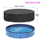 Portable Dog Swimming Pool or Pool Cover Scratch-Resistant PU Grooming Tub