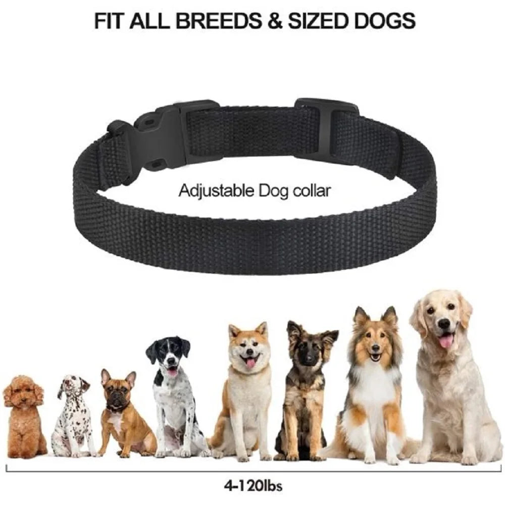 Rechargeable Anti-Bark Dog Training Collar Waterproof IPX5 Automatic Beep & Shock