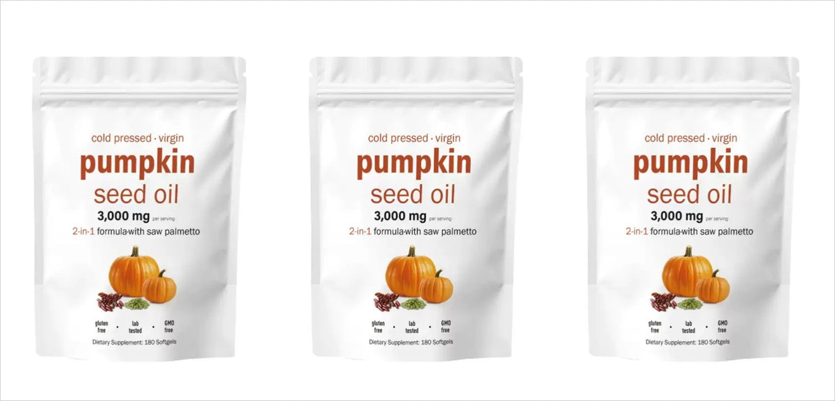 Pumpkin Seed Oil with Saw Palmetto 3000mg Softgels Dietary Supplement