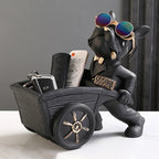 Dog Statue Resin Storage Box and Tabletop Ornament