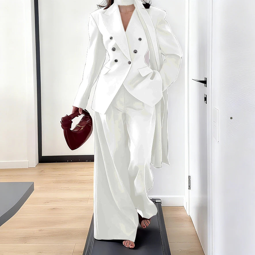 Men's Tailored Two-Piece Blazer and Pants Suit
