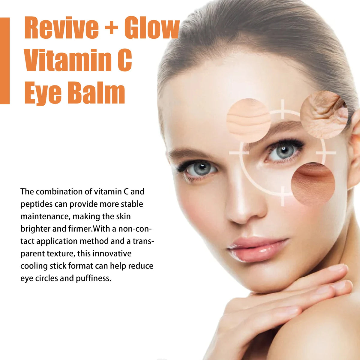 Unisex Vitamin C Brightening Anti-Wrinkle Eye Cream Stick