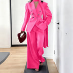 Men's Tailored Two-Piece Blazer and Pants Suit