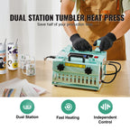 Tumbler Heat Press Machine and Dual Station Mug Sublimation Kit