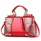 Women's Shiny Patent Leather Shoulder Messenger Bag